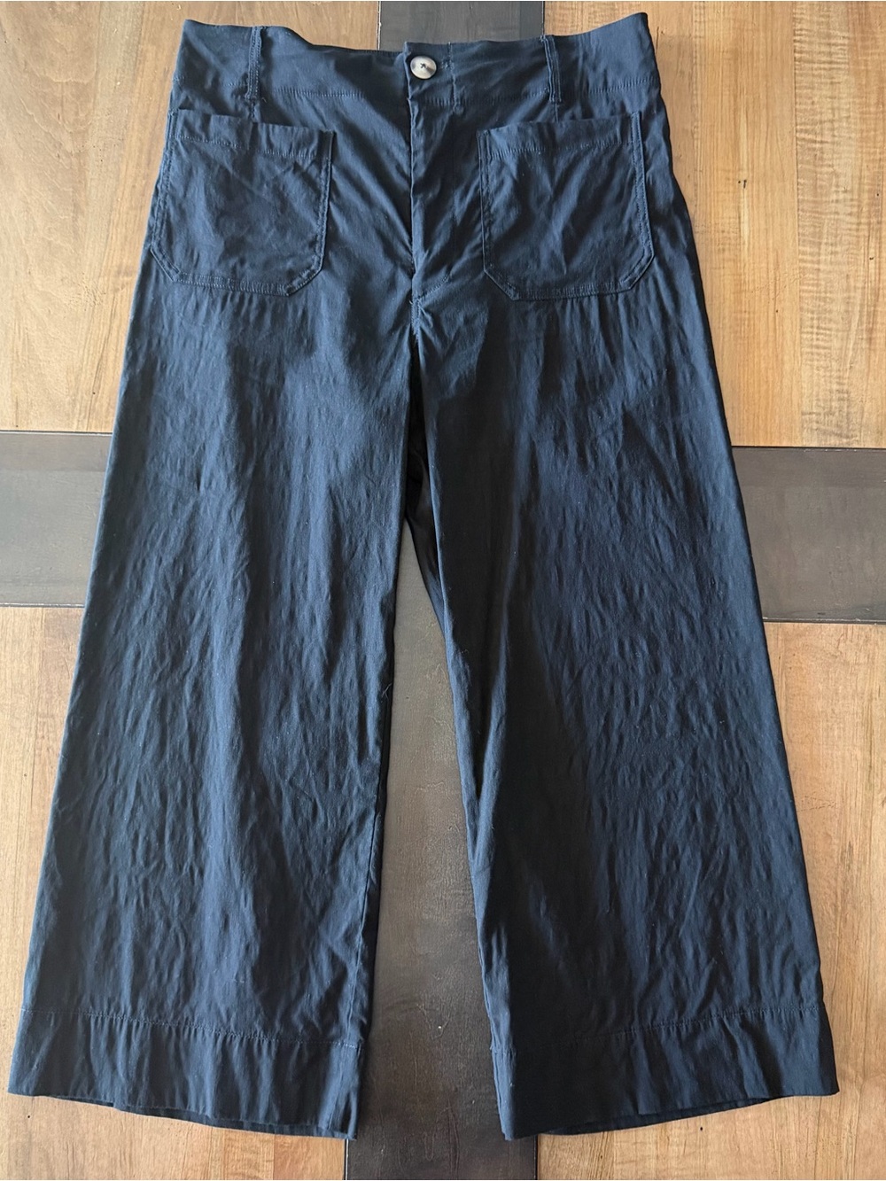 Maeve Colette High-Rise Wide-Leg Pants in Magic Fabric